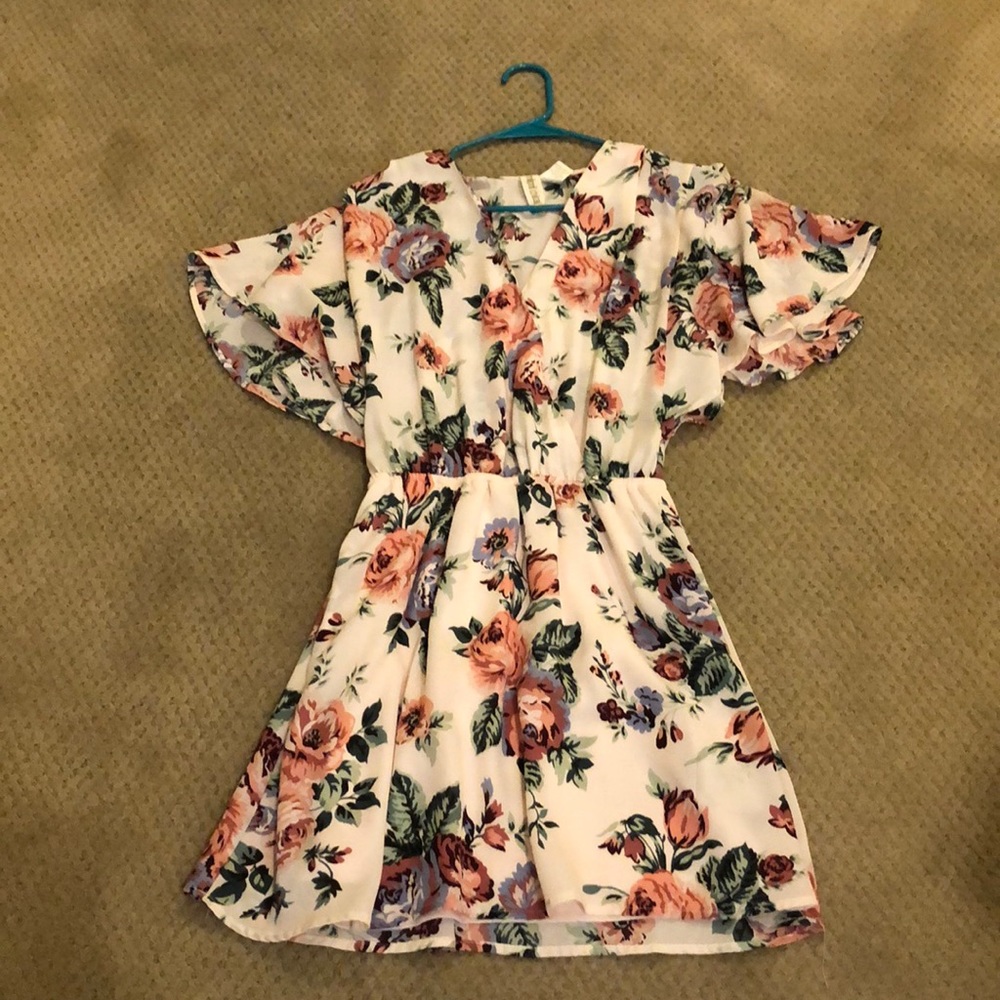 Flower mini dress